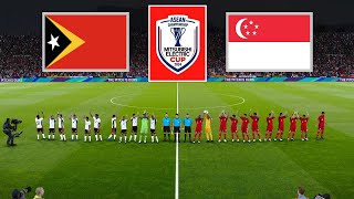 TimorLeste vs Singapore  ASEAN MITSUBISHI ELECTRIC CUP 2024 [upl. by Aggy]