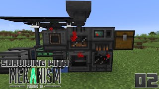 Surviving With Mekanism v10  E02  3x Ore Processing [upl. by Attenal284]