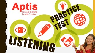 😏Complete APTIS Listening Test ✔ PDF with ANSWERS ✔ [upl. by Gobert]