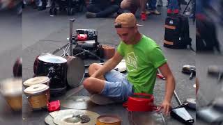 Damat  Techno street drummer  part 1 of 2 [upl. by Tema343]