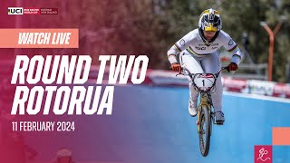 LIVE  Round Two  2024 UCI BMX Racing World Cup [upl. by Ollecram]