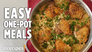 Easy One Pot Chicken amp Rice and Cheesy Bacon Ranch Pasta  One Pot Cooking  Allrecipescom [upl. by Akeme]