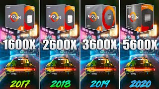 Ryzen 5 1600X vs 2600X vs 3600X vs 5600X  How Big is the Difference [upl. by Conlon]