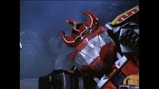 Megazord Fight  Return of an Old Friend Part 2  Mighty Morphin  Power Rangers Official [upl. by Crisey563]