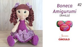 Boneca Amigurumi passo a passo Prof Simone Eleotério Parte 2 [upl. by Lewap]