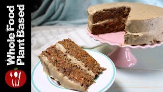 Plant Based Vegan Carrot Cake  Whole Food Plant Based Recipes [upl. by Kadner]