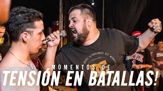 Los Momentos más TENSOS y de AGRESIVIDAD de la HISTORIA de las Batallas De Gallos Freestyle Rap [upl. by Jezebel]