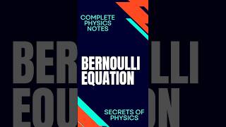 What is Bernoulli Equation in Differential EquationSecrets of Physicsphysics differentialequation [upl. by Levitt]