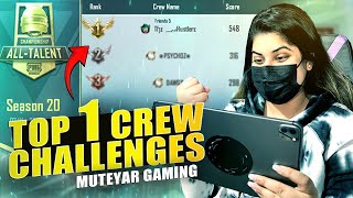 🏆No 1 in Crew Challenges PUBGM🏆pubglive punjabi canada bgmi shortsfeed trending viral yt [upl. by Goodhen195]