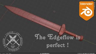 How to model a sword with perfect Edgeflow in blender 2 9 [upl. by Goar]