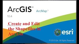 How to Create and Edit Shapefiles in Arc GIS [upl. by Nahtanod220]