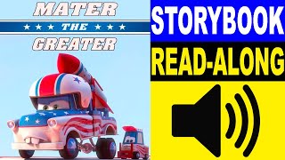 Cars Read Along Story book Read Aloud Story Books Cars  Mater the Greater [upl. by Gneh785]