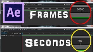 How to Change Timecode from Frames to Seconds in Adobe After effects  Arun SV [upl. by Eekcaj]