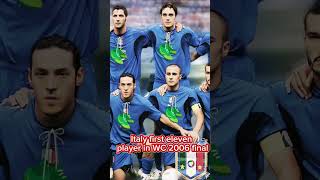 Italy first eleven player in the World Cup 2006 final Italy worldcup [upl. by Boony]