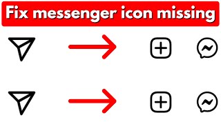 Fix instagram messenger update not showing  messenger icon missing android amp ios [upl. by Itnaihc840]