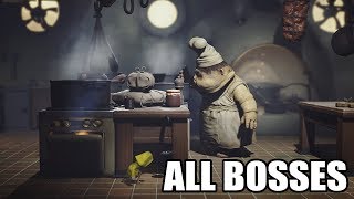 Little Nightmares  All Bosses With Cutscenes HD 1080p60 PC [upl. by Yatnod668]