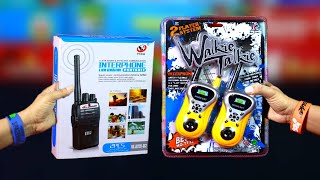 Walkie Talkie amp Intercom Collection Unboxing amp Review Peephole View Toys [upl. by Narbig]