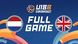 Group Phase  NED v GBR  Full Basketball Game  FIBA U18 Womens EuroBasket 2024 Division B [upl. by Eeruhs]