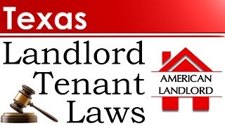 Texas Landlord Tenant Laws  American Landlord [upl. by Verge]