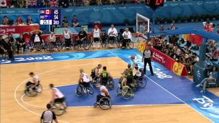 Highlights of Mens Wheelchair Basketball Final  Beijing 2008 Paralympic Games [upl. by Drofliw]