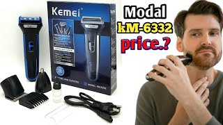 kemei 3 in 1 hair clipper review kemei professional electric hair clipper amp shaver [upl. by Edac]