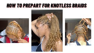 Medium Box Braid Parting Tutorial ROWBYROW  BeginnerFriendly [upl. by Lynus]