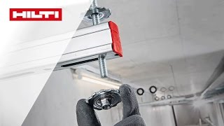 DEMO des Hilti MQ Schienensystems für Projekte  Trapez [upl. by Ellerrad]