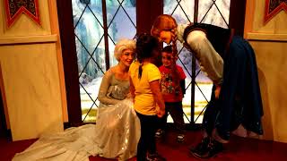 Meeting Anna and Elsa  Disneyland California Adventure [upl. by Merceer579]