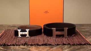 Hermes H Buckle Belt Comparison Overview 42mm vs 32mm Large vs Medium Constance [upl. by Blaze488]