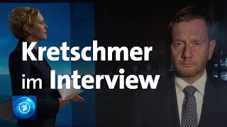 Sachsens Ministerpräsident CoronaBeherbergungsverbot nicht verhältnismäßig  tagesthemenInterview [upl. by Keese807]