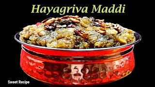 Authentic Udupi Temple style delicious hayagreeva recipe  hayagriva maddi recipe  hayagriva sweet [upl. by Mayhew]