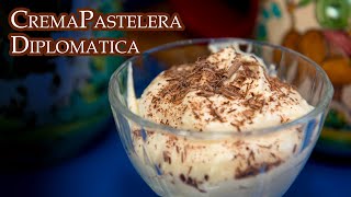 Como Hacer la Crema Pastelera Diplomatica [upl. by Alleon796]