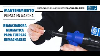 Remachadora neumática  Mantenimiento de BNTN  Cómo utilizar una remachadora BRALO [upl. by Ynoyrb851]