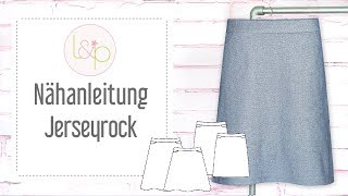 Nähanleitung lillesol Jerseyrock  einen einfachen Rock aus Jersey nähen [upl. by Bonnie]