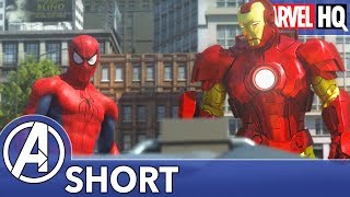 Spidey Meets Iron Man  The Avengers vs AIM  Part One  SHORT [upl. by Hcib]