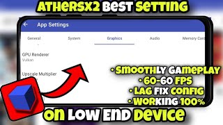 Aethersx2 Emulator Best Settings For All Android Phones  60 FPS No Lag Setting For Aethersx2 [upl. by Rafaela586]