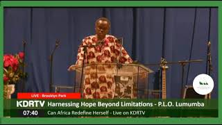 PROF PLO LUMUMBA FULL SPEECHUSA Can Africa Redefine Herself Harnessing Hope Beyond Limitations [upl. by Drugge216]