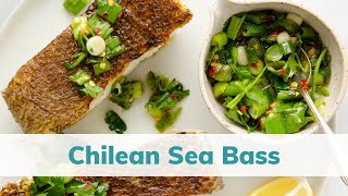 Pan Seared Chilean Sea Bass  Elise Tries to Cook [upl. by Myers]