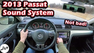 2013 Volkswagen Passat – 8speaker Sound System Review [upl. by Flemings]