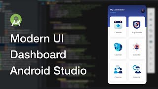 Modern Dashboard UI Design Android Studio Tutorial [upl. by Ahsikar]