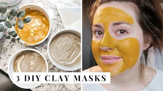 3 DIY CLAY FACE MASK RECIPES  Easy DIY Clay Mask Recipe So cheap  Julia Rae [upl. by Naened695]