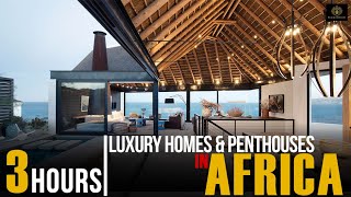 OVER 3 HOURS OF THE BEST AFRICAN LUXURY HOMES  Africa Mansion Tour 2022 [upl. by Wilona132]