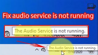 Audio service is not running windows 10 [upl. by Dougy189]