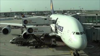 Lufthansa Airbus A380 Flight from Miami  Frankfurt [upl. by Nueormahc]