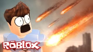 Roblox Adventures  Natural Disaster Survival  Deadly Meteor Shower [upl. by Keldon221]