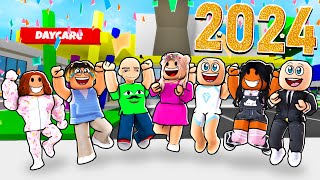 DAYCARE NEW YEAR REWIND 2024 Roblox  Brookhaven 🏡RP [upl. by Luehrmann]