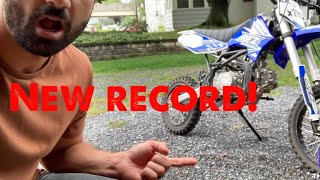 TOP SPEED RUN Apollo RFZ X15 ADR125 Test and Review 125cc pitbike [upl. by Notselrahc]