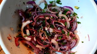 💥KEBAPÇI USULÜ SOĞAN SALATASI NASIL YAPILIR How to make onion salad👌✔  yemek tarifleri [upl. by Namreg]