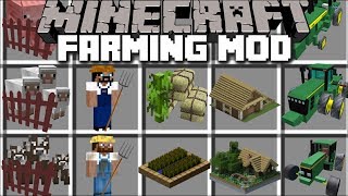 Minecraft EXTREME FARMING MOD  BECOME A FARMER AND BUILD ANIMAL FARMS  Minecraft [upl. by Nakasuji459]