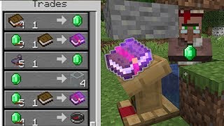 Minecraft 114 Villager Trading  MENDING BOOKS for ONE EMERALD [upl. by Nefets]